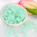 Frosted green star-shaped acrylic beads for DIY jewelry and handmade bracelets - Green Frosted Star (83pcs)