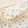Soft six-layer cotton baby swaddle blanket with cute cat and fish cartoon patterns - 6-Layer 110*110cm / Cat and Fish