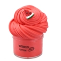 70ml red fluffy watermelon slime kit for kids with cute fruit slice and clear container - Red Watermelon