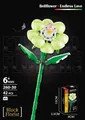 Green bellflower building block flower with 42 pieces in retail gift box for ages 6+ - Balloon Flower 260-30 / 42pcs/Color Box
