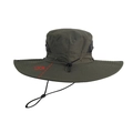 Outdoor sun hat in olive green with a wide 12cm brim and breathable mesh vents - Army Green