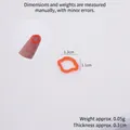 Mini anneau de poivron orange en PVC pour cuisine jouet, taille 1.2cm x 1.1cm accessoire - Rondelle de Piment Rouge de 1,2 cm