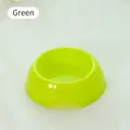 Neon green circular pet feeding bowl with anti-tip base for small dogs and cats - 280ml / Green