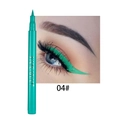Detail of green waterproof eyeliner pen shade 04 and wing eyeliner makeup look - 04# Green