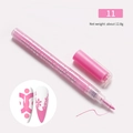 Pink acrylic paint marker for nail art DIY designs with fine tip and color swatch - #11 Pink