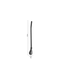 15cm black stainless steel yerba mate straw filter spoon weighing 8g for coffee tea - 15cm-Black Filtering Straw