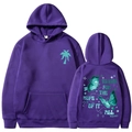 Sweat à capuche violet To Live For the Hope of it All avec imprimé papillon - S / Hauts / Violet (Motif 2)