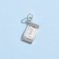 925 sterling silver $100 dollar bill pendant charm for DIY jewelry bracelets - Dollar Charm