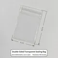 Clear PVC jewelry bag 4x6cm with 48-silk thickness and secure resealable zip lock - 48 Mil / 4x6cm / Clear