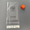 Clear 10x20cm self-adhesive PP bags with warning labels and recycle symbols - 10x20cm