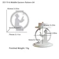 Stampo in silicone per candele a forma di figura in preghiera con luna e stelle - Stampo Figura in Preghiera 04