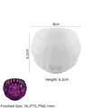 Molde de silicona para cuenco de resina facetado con ejemplo de envase violeta - Estilo 3 Cuenco en Relieve