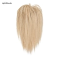 Claw clip ponytail extension in light blonde synthetic hair for high volume style - Light gold
