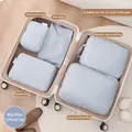 Mist blue 5-piece travel luggage organizer set for 20-22 inch suitcases - Fog Blue 5-Piece Set