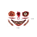 Realistic Halloween scars tattoo stickers with bloody eye and wound effects, model FL-009 - Style FL-009 (Special Effect Scars)