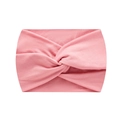 Pink twist yoga headband for women, made of soft elastic fabric for fitness and running - Lotus root pink