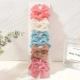 5-piece set of colorful fabric bow hair ties for children in pink and blue tones - 10BK/5Pcs Set