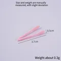 Pink miniature 3.7cm plastic tweezers for dollhouse DIY craft and mini kitchen play - Pink