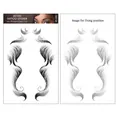 Adesivi per tatuaggi per capelli impermeabili per bordi realistici e attaccatura naturale - ED-003 / 11*18cm