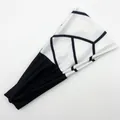 Elastic sports headband with black and white geometric pattern for running and fitness - 7# Basketball Black+White
