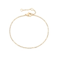 Minimalist multi-layer stainless steel chain bracelet in polished golden finish - Single Layer (YS35094) / Rose Gold