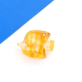 Yellow tropical fish hair claw clip made of acrylic with sparkling rhinestone accents - Yellow Small Fish