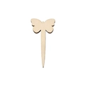 Unfinished wooden butterfly plant tag blank wood label for graduation DIY crafts - Butterfly Design