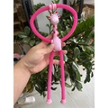Pink giraffe suction cup telescopic toy with flexible limbs for stress relief and fun - Giraffe Pink (Non-Glowing)