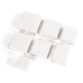 Minimalist matte white drawer jewelry box in various square and rectangular sizes - 5*5*3.5CM / Ivory