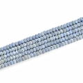 Detail van 4x6mm lichtblauwe geode agaat rondelle kralen voor DIY sieraden maken - 4*6mm Abacus kralen (45 stuks, 200mm lengte) / Hemelsblauw