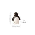 Minimalist ceramic penguin figurine decor with matte finish dimensions 7cm by 5.5cm - Penguin (HP614)