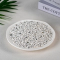 Natural white crystal gravel stones in a decorative tray for aromatherapy decoration - White Turquoise (3-5mm) 100g