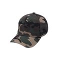 Gorra de béisbol clásica de camuflaje con correa ajustable y visera curvada - Ajustable / Camuflaje Verde (Estilo 1)
