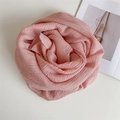 Elegante sciarpa plissettata rosa da donna con trama verticale e stile floreale - 200*80cm / Rosa Sakura