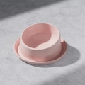 Ciotola per gatti rosa in ceramica con design ergonomico inclinato e base stabile - Rosa Loto