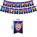 Striscione Neon Happy Birthday 16x20cm per decorazioni di feste e compleanni - Striscione di compleanno al neon