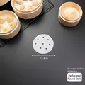 11.4cm round non-stick perforated steamer paper liners for bamboo basket dim sum - 4.5 Inches (11cm)
