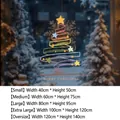 Christmas tree window sticker size guide with five size options from small to extra large - Small Size【40*50CM】