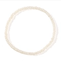 Bracelet fait main en perles rondes blanc nacré pour un style quotidien élégant - Milky blanc