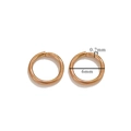 Rose gold 6mm stainless steel open jump rings with 0.7mm wire thickness for jewelry - 0.7x6mm
