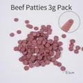 3g pack of miniature polymer clay beef slices for DIY crafts and slime accessories - 0.5cm Beef Patty - Polymer Clay (3g Bag)