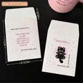 Lindo sobre rosa de rejilla para fotos de idols con gato negro, tamaño 8.5x11x3cm - 8# Gato de Lunares - Linda Bolsa de Sobre