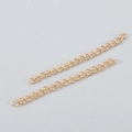 Catene di estensione in acciaio dorato per gioielli DIY e collane a lunghezza regolabile - 5cm / Oro