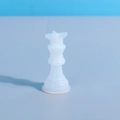 Stampo in silicone traslucido per pedina di re degli scacchi fai-da-te in resina - Stampo per Scacchi 3D (Re)