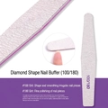 Lima de uñas de doble cara 100/180 gris y violeta para manicura profesional - Diamante