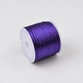 Rocchetto di cordino in seta coreana viola scuro 1,5 mm per gioielli e progetti fai-da-te - Viola scuro