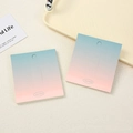 Square blue and pink gradient cardstock for hair clips with pre-cut hanging holes - 1462C Blue Pink Gradient Card (9*8)