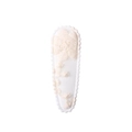 Off-white floral embroidered snap hair clip with delicate scalloped edges for girls - Light Beige Embroidered (11)