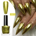 Esmalte de uñas efecto espejo metálico en tono dorado 001 para acabado duradero - Dorado Metálico (001)