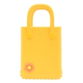 Gelbe EVA Strandtasche mit süßer 3D-Blumenverzierung und wasserfesten Handgriffen - Gelb